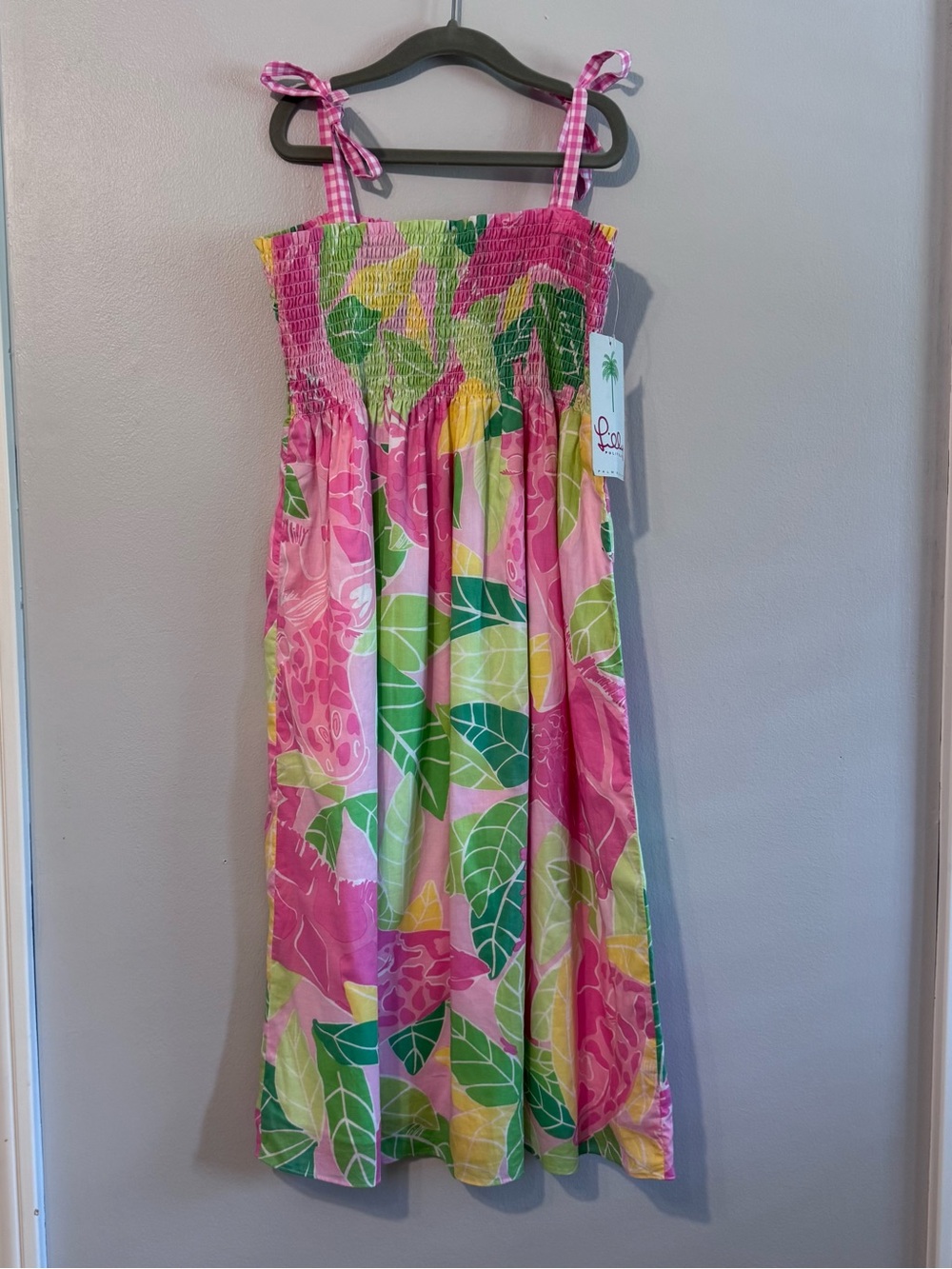 Lilly Pulitzer Girls Izzy Lawn Dress Size 16 Chilean Avenue Pink NWT